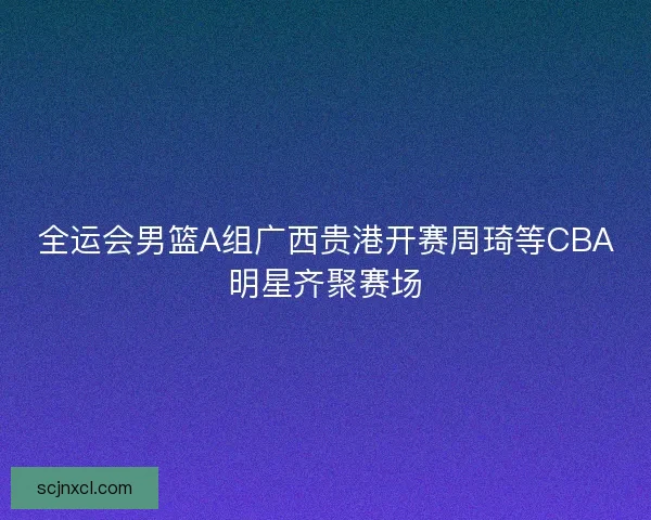 全运会男篮A组广西贵港开赛周琦等CBA明星齐聚赛场